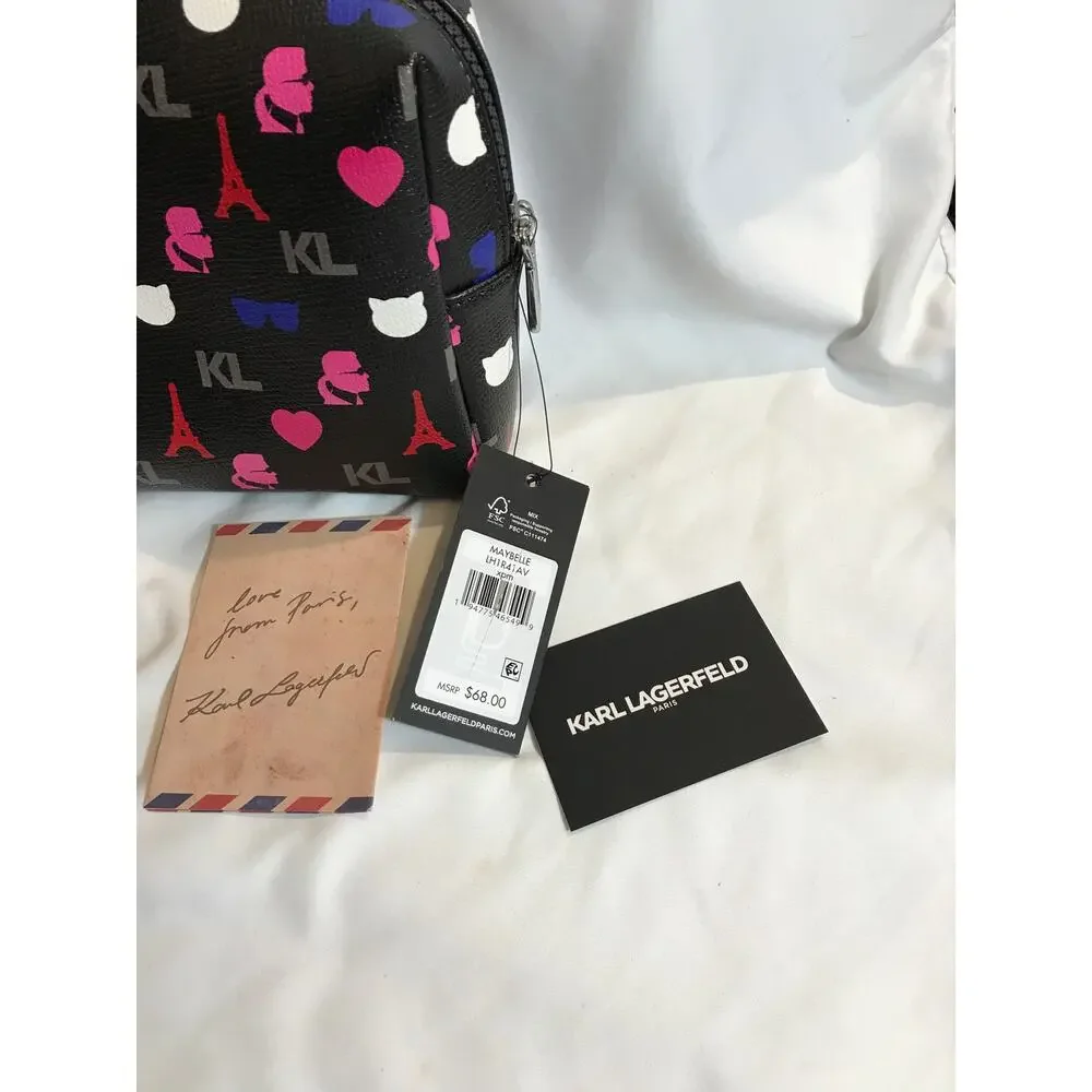 Karl Lagerfeld Paris Maybelle Cosmetic Bag NWT